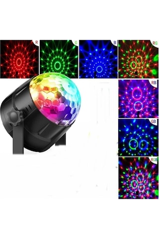 Mobee Parti Işığı Sese Duyarlı Led Küre Renkli Işıklı Lazer Disko Topu