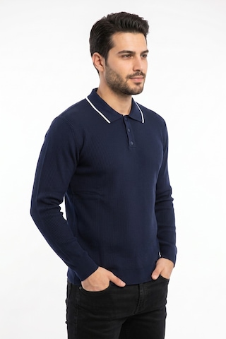 Dynamo Erkek Spor Polo Yaka Mevsimlik Kazak Bgl-st05364 Lacivert