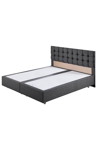 Venedik İkili Set, Venedik Çift Kişilik Baza Başlık Seti Antrasit 150 x 200