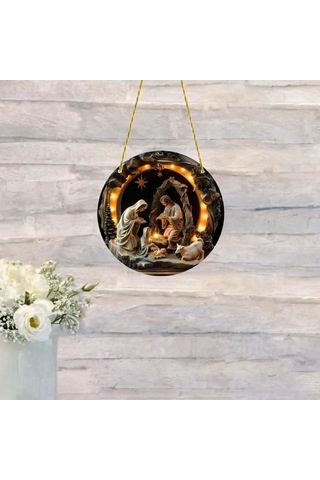 Pazly Suntek Sahnesi Parti Nın İsa& Doğum Dekorasyonu 39 15cmx15cm Ty