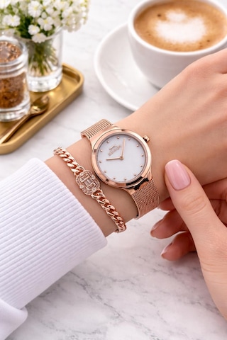 Slazenger Çelik Kordon 2 Yıl Garantili 5 Atm Bileklik Hediyeli Kadın Kol Saati Bsl9.2487.420 Rose Gold