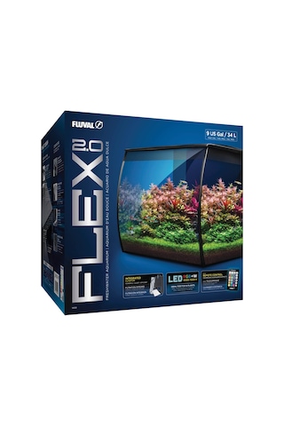 Fluval Flex 2.0 Akvaryum Siyah 34l