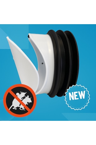 110'luk Çekvalfli Klozet Gider Aparatı - Koku Ve Kemirgen Bariyer