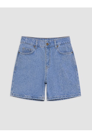 Lcwaıkıkı Petite Mavi Regular Fit Kadın Jean Şort