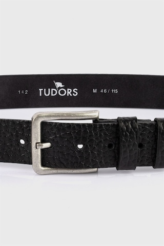 Tudors Erkek %100 Hakiki Deri 4 Cm Spor Siyah Kemer-24601 Siyah
