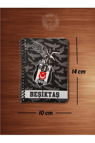 Bjk Beşiktaş Taraftar Not Defteri 72 Yaprak Çizgili Ödev Defteri Beyaz