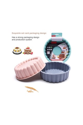 Fastbuy Silikon Yuvarlak Kek Kalıbı, Yapışmaz Cupcake Tart, Evde Pişirme, Doğum Günü Süsleme Diğer