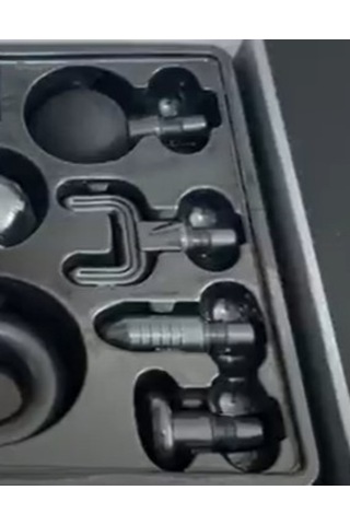 Maxfıt Masaj Tabancası 4 Başlık 1 Masaj Kemeri Siyah