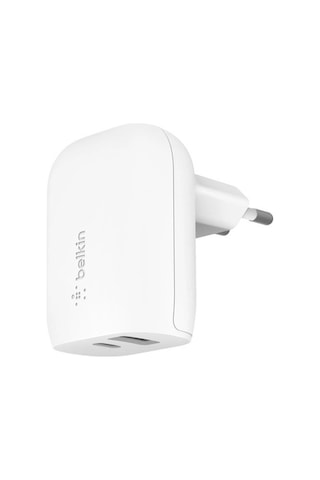 Belkin Wcb007 Boostcharge 37w Usb-c + Usb-a Portlu Duvar Şarjı - Beyaz Belkin Wcb007 Boostcharge 37w Usb-c + Usb-a Portlu Duvar Şarjı - Beyaz