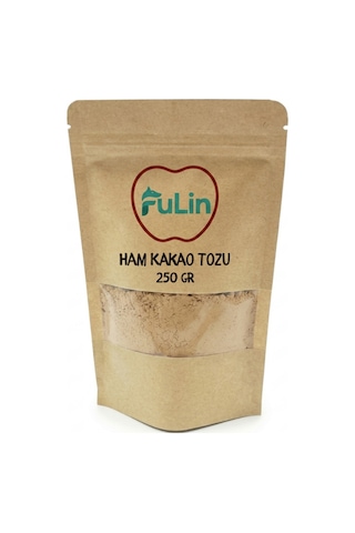 Fulin Gıda Ham Kakao Tozu %10-12 Yağlı İşlem Görmemiş Saf Kakao Raw Cocoa 250 G