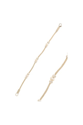 İnci Taşlı El işi 1000 Ayar Kadın Gümüş Bileklik 201021240