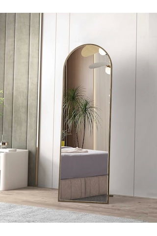 Dekoratif Boy Aynası 160cmx80cm Gold Çerçeve Gold