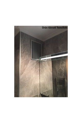 Klc Havalandırma Menfezi Banyo Wc Tuvalet Menfez Plastik Panjur Gri 27x32 Cm.