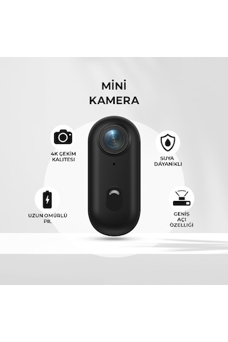Uhd 4k Wifi Vlog Kamera 30m Su Geçirmez Geniş Açı Lens