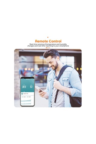Tuya Wifi Sıcaklık Ve Nem Dedektörü Bağımsız Elektronik Termometre Sensörü Akıllı Ev Kapalı Mini Higrometre Alarmı