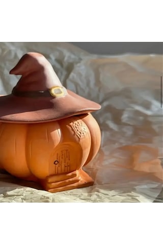 Balkabağı Dekoratif Mum Halloween Karışık/Çok Renkli