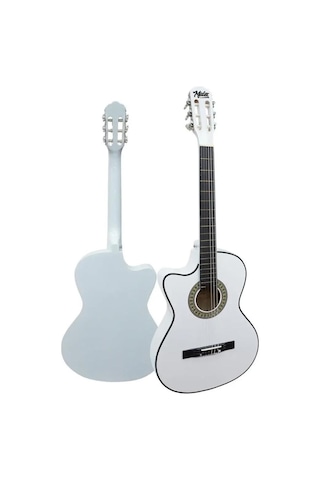 Cg-396wh Solak Klasik Gitar Beyaz Renk Full Set Sap Ayarlı 4/4
