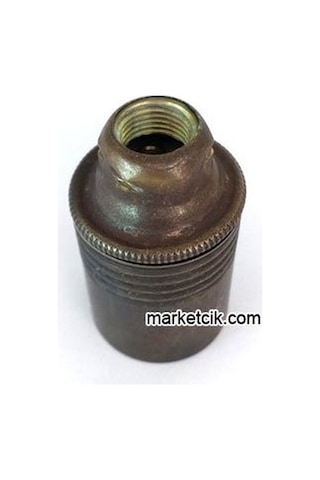 Marketcik Dekoratif E14 Düz Eskitme Metal Duy