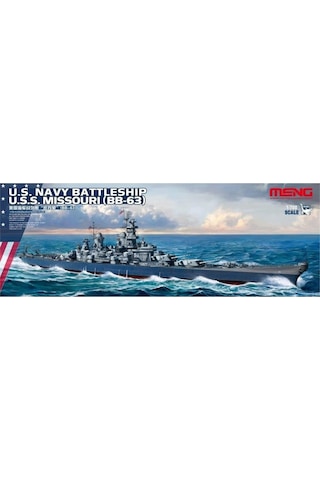 Meng Ps-004 1/700 Ölçek Amerikan U.s.s. Missouri Bb-63 Savaş Gemisi, Plastik Model Kiti