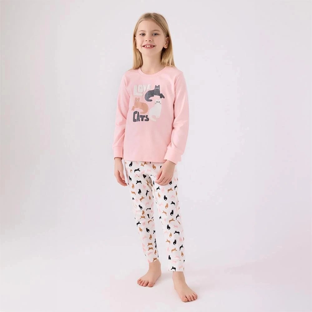 Arnetta Ar3057c Kız Çocuk Kışlık Pijama Takımı AÇIK PEMBE