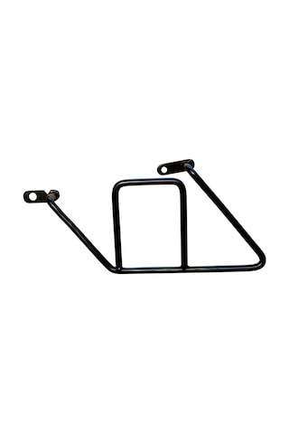 Turktasarlar Motor Accessory Mutt Motorcycle, Motosiklet Yan Çanta Taşıma Aparatı, Siyah Metal Sol Taraf Genel