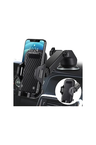 Araba Cep Telefonu Tutucu Çok Fonksiyonlu Araba Döner Gösterge Paneli Vakumlu Araç İçi Navigasyon Desteği,jwcwsq