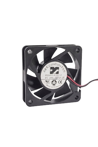 60x60x15mm Dc Motor Fırçasız 24 Volt 0.12 Amper 2 Kablo Soğutma Fanı