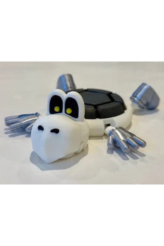 Super Mario Dry Bones Koopa Troopa Bardak Altlığı Beyaz