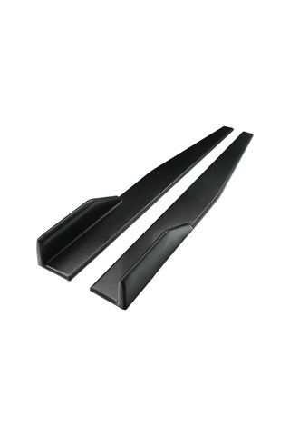 2 Adet Yan Etek Rocker Ayırıcılar Difüzör Kanatçık Kanatlar Tampon Araba Gövde Şekillendirme Seti Siyah