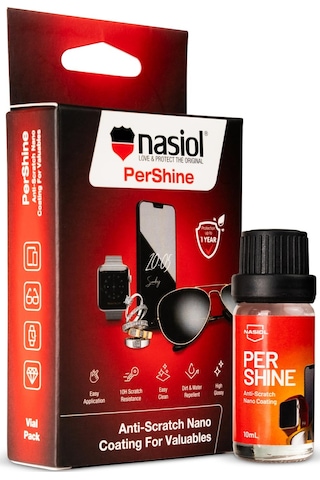 Nasiol Pershine Elektronik Kişisel Eşya Saat Gözlük Tablet Su İtici Nano Kaplama 1 Yıl Dayanım 10 ML