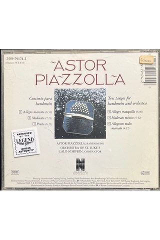 Müzik Cd Sidir - Plak Değildir Cd Astor Piazzolla Concierto Par