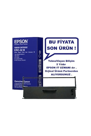 Epson Erc-32B Şerit C43S015371 Teknovizyon Güvencesiyle..