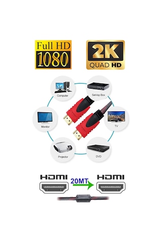 apronx apx-h1420 20 metre 1.4v hdmi Kablo