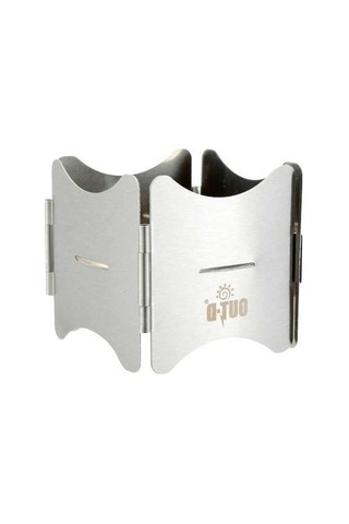 Artfulabode Yakıtlı Ve Tepsi Tencere Taşınabilir Standı Standı Paslanmaz Ocak Katlanabilir Katı Gümüş Çelik Ha Gümüş