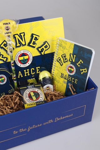 Dekomus İle Özel Kutulu Yeni Sezon Lisanslı Fenerbahçe Full Kırtasiye Seti