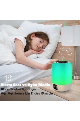 Cosmostech DY20 Mini Alarm - Saat - Uyku Modlu - RGB - Bluetooth Hoparlör