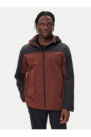 Jack Wolfskin Jack Wolfskın Taubenberg 3ın1 Jkt M Erkek Hot Choc Outdoor Ceketi 1115311-d0107 Kahverengi - Siyah