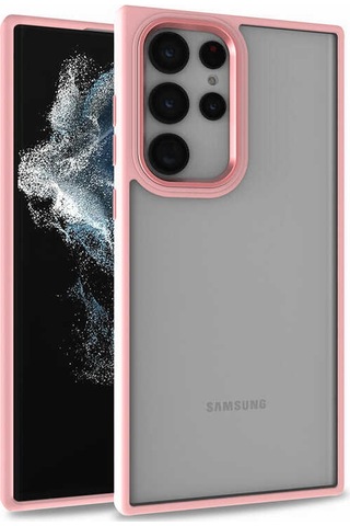 Galaxy S22 Ultra Uyumlu Zore Flora Kılıf-rose Gold Rose Gold