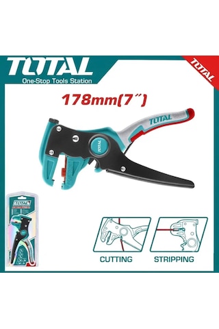 Total Profesyonel Kablo Sıyırma Pensesi 0.5-6 Mm 9 İnç - Kablo Sıyırma Pensesi