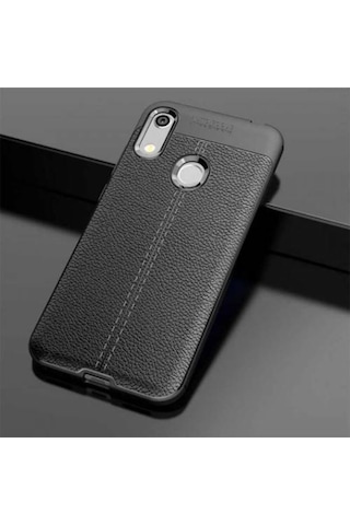 Huawei Y6S 2019 Kılıf Zore Niss Deri Desenli Silikon Kılıf