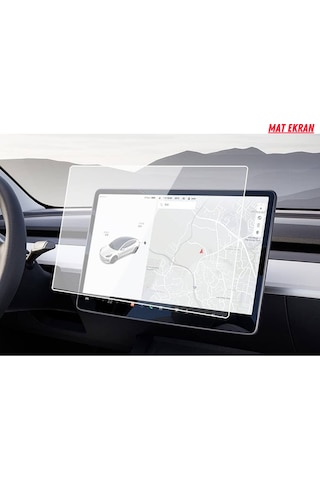 Tesla Model 3 Ve Model Y Navigasyon Ve Multimedya Uyumlu Mat Ekran Koruyucu