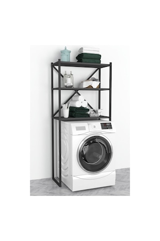 Bofigo 3 Raflı Metal Banyo Düzenleyici Metal Banyo Rafı Antrasit