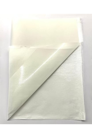Bsn Tela 1x1 Metre 50 Micron - Çift Taraflı Yapışkan Tela - Arma Yapıştırma Telası - Laminasyon Telası - Dikiş