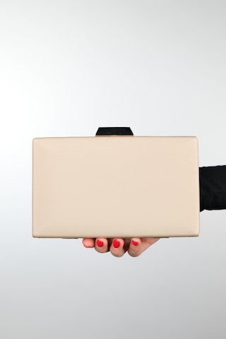 Luvishoes Dallas Koyu Bej Saten Kadın Abiye Çanta Koyu Bej