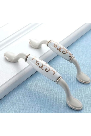 X Seramik Mobilya Kulpu, Mutfak Dolabı Kulpu, Mobilya Kapı Kulpu, Çinko Alaşımlı Mutfak Kulpu Kapı Çekmecesi 96mm