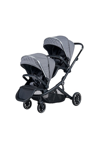 Prego Baby Prego İbiza Plus İkiz Travel Bebek Arabası PRY-2223 - Gri