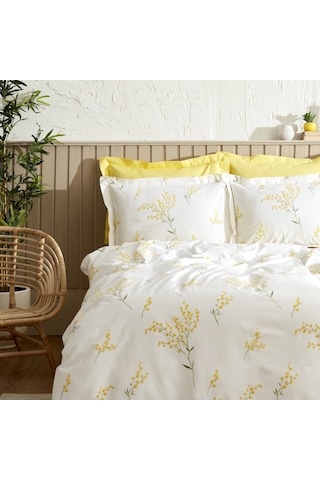 Karaca Home Loretta %100 Pamuk Çift Kişilik Nevresim Takımı Sarı - 200.22.08.0021 Sarı