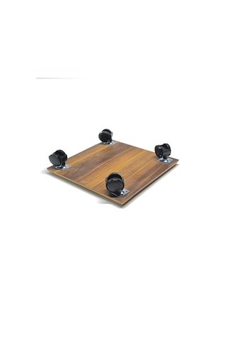 Kaplamalı Kare Ahşap Saksı Altlığı Damacana Tüp Saksı Sehpas 30x30 Cm
