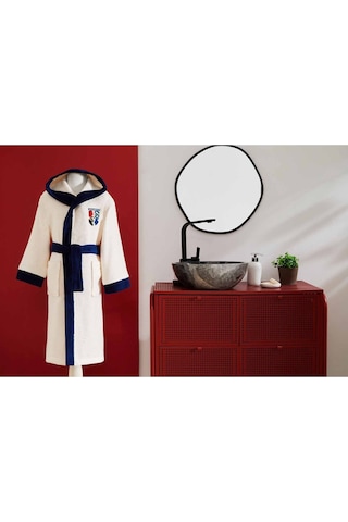 Özdilek Harry Potter Hogwarts Lisanslı Kapüşonlu Çocuk Bornozu 7/8 Yaş Beyaz