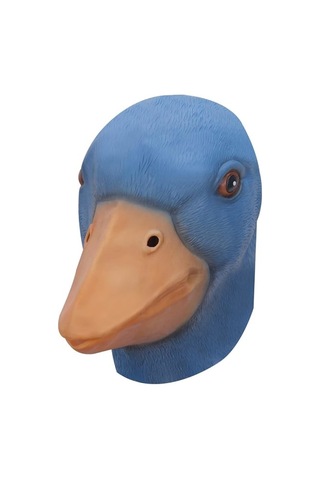 Ic Ördek Maskesi Tam Baş Cadılar Bayramı Kostüm Partisi Sevimli Hayvan Cosplay Lateks Aksesuarları Yetişkin
